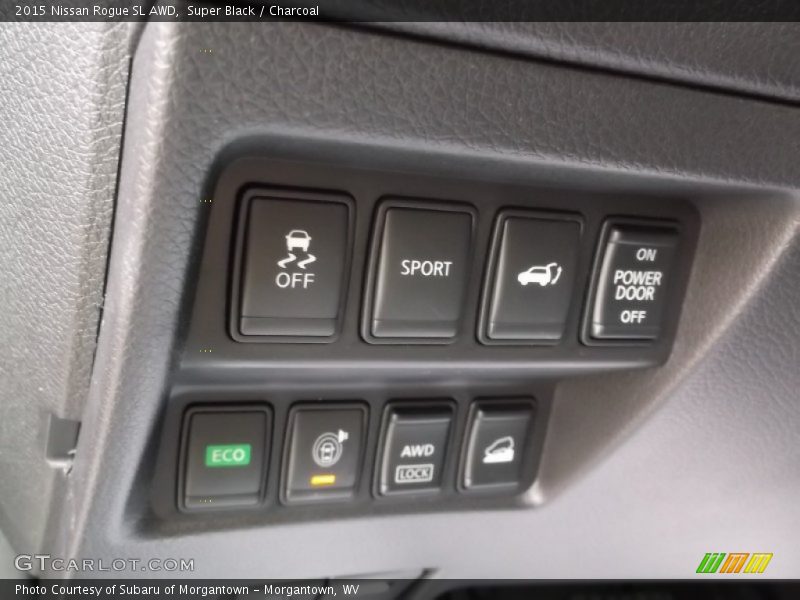 Super Black / Charcoal 2015 Nissan Rogue SL AWD