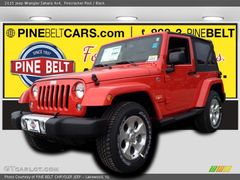 Firecracker Red / Black 2015 Jeep Wrangler Sahara 4x4