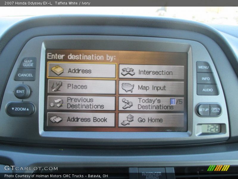 Taffeta White / Ivory 2007 Honda Odyssey EX-L
