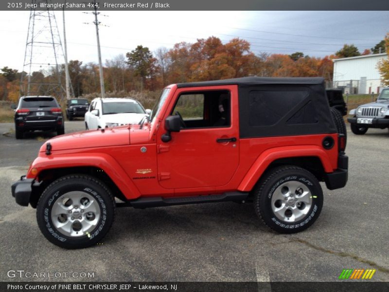 Firecracker Red / Black 2015 Jeep Wrangler Sahara 4x4