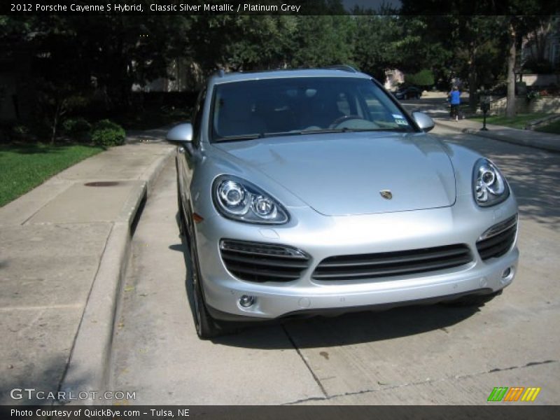 Classic Silver Metallic / Platinum Grey 2012 Porsche Cayenne S Hybrid