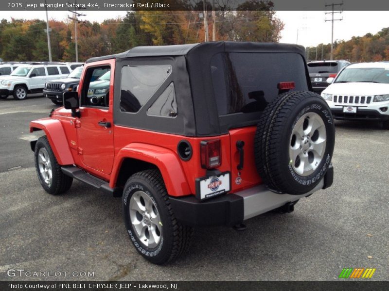 Firecracker Red / Black 2015 Jeep Wrangler Sahara 4x4
