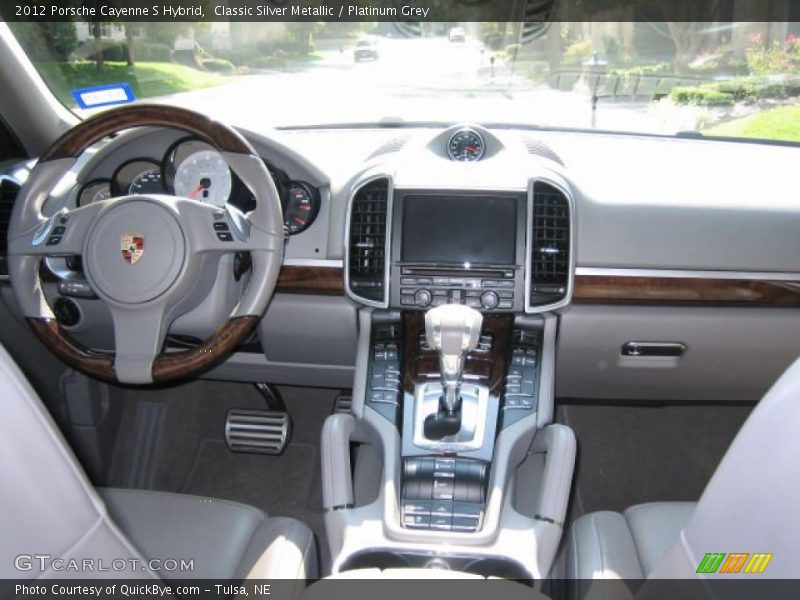 Classic Silver Metallic / Platinum Grey 2012 Porsche Cayenne S Hybrid