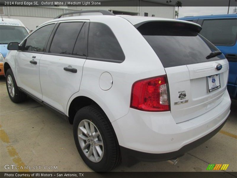 Oxford White / Medium Light Stone 2014 Ford Edge SE