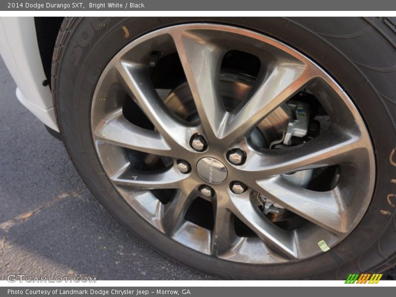 Bright White / Black 2014 Dodge Durango SXT