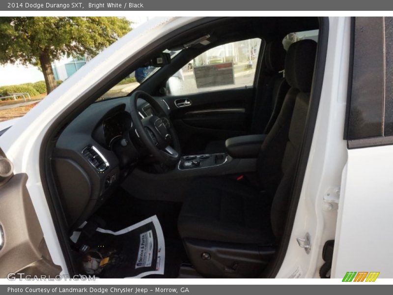 Bright White / Black 2014 Dodge Durango SXT