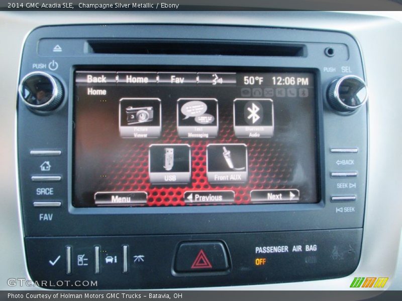 Champagne Silver Metallic / Ebony 2014 GMC Acadia SLE
