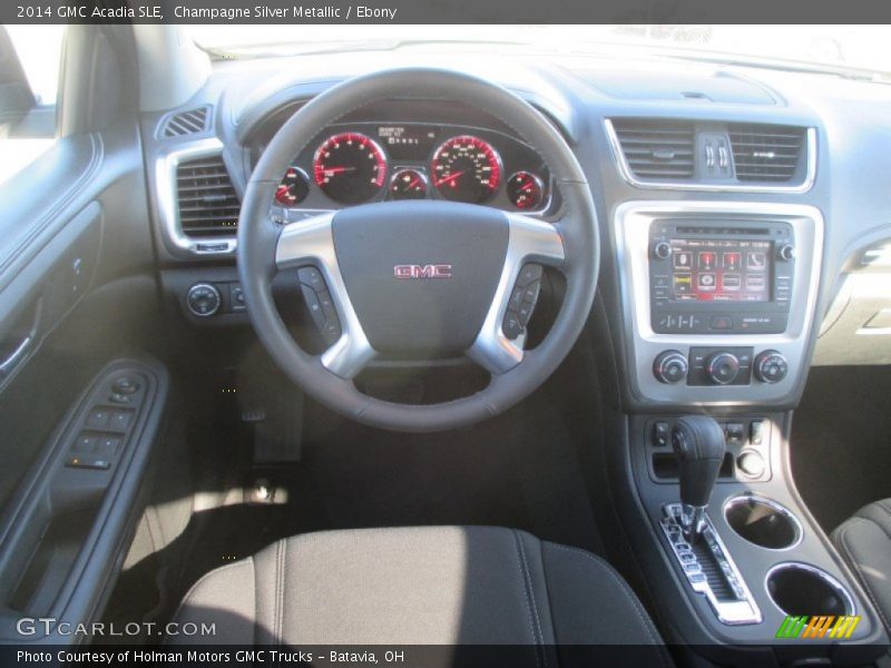 Champagne Silver Metallic / Ebony 2014 GMC Acadia SLE