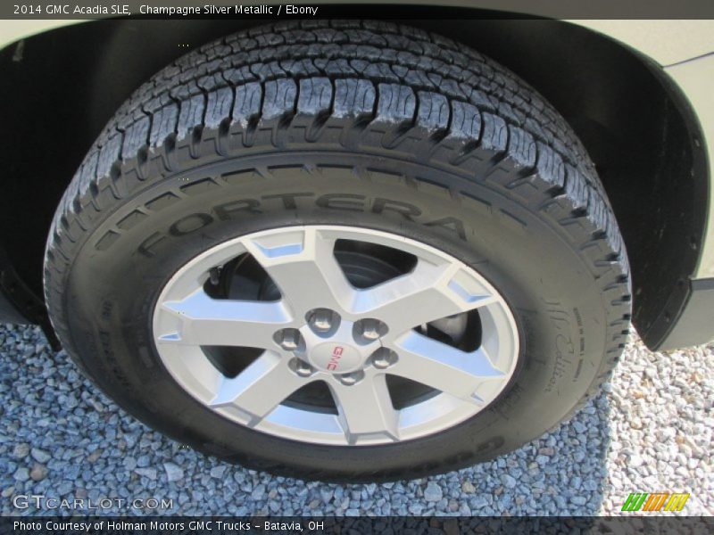 Champagne Silver Metallic / Ebony 2014 GMC Acadia SLE