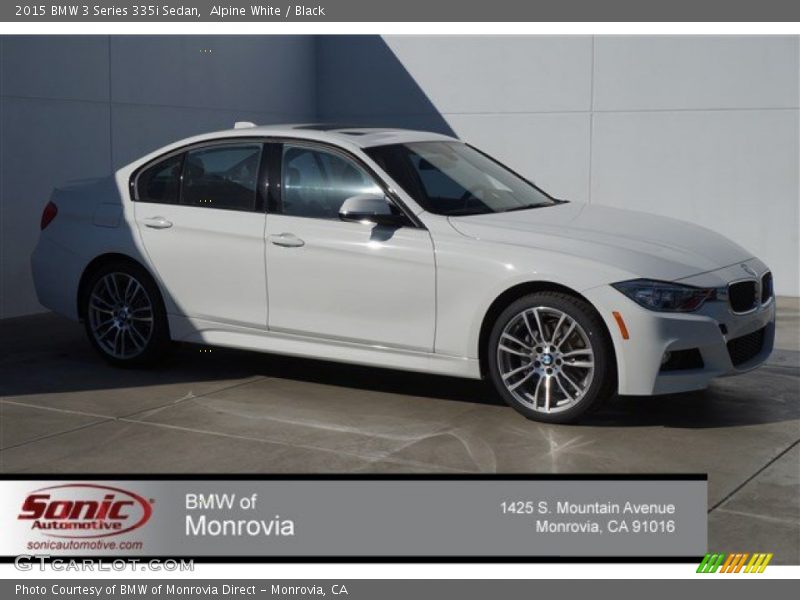 Alpine White / Black 2015 BMW 3 Series 335i Sedan