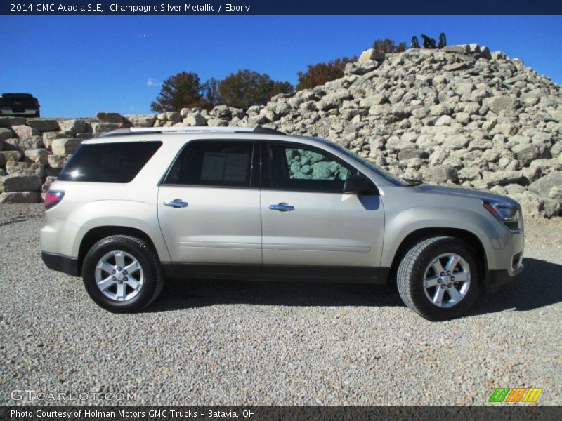 Champagne Silver Metallic / Ebony 2014 GMC Acadia SLE