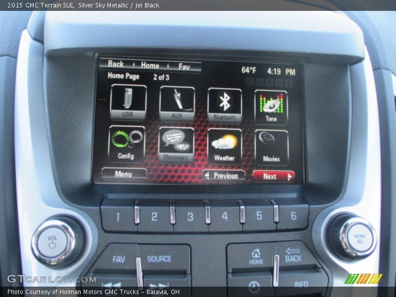 Silver Sky Metallic / Jet Black 2015 GMC Terrain SLE