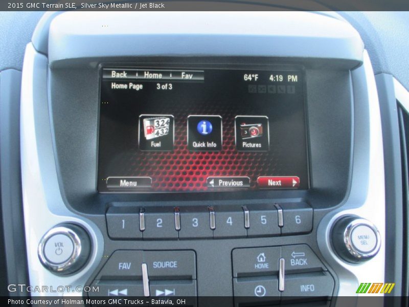 Silver Sky Metallic / Jet Black 2015 GMC Terrain SLE