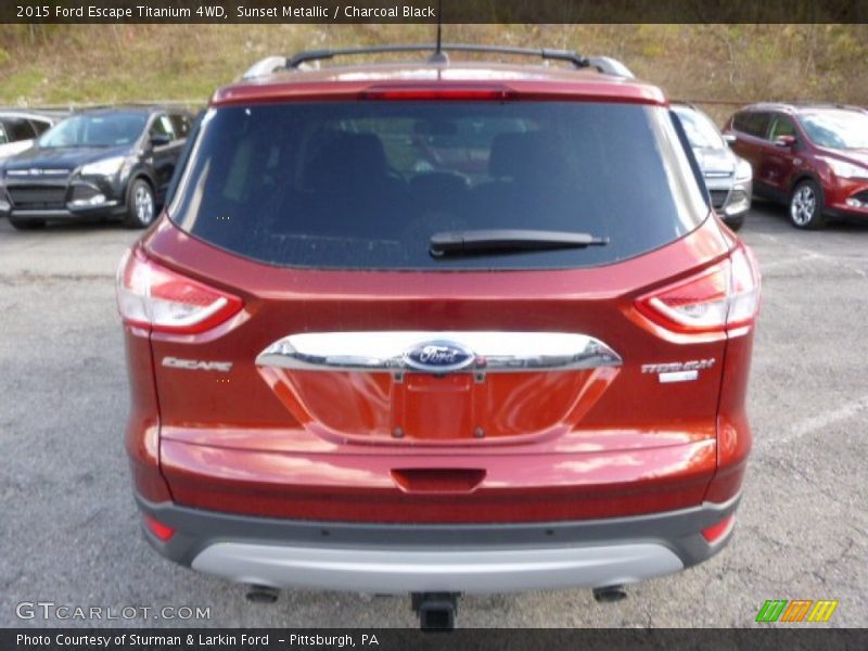 Sunset Metallic / Charcoal Black 2015 Ford Escape Titanium 4WD