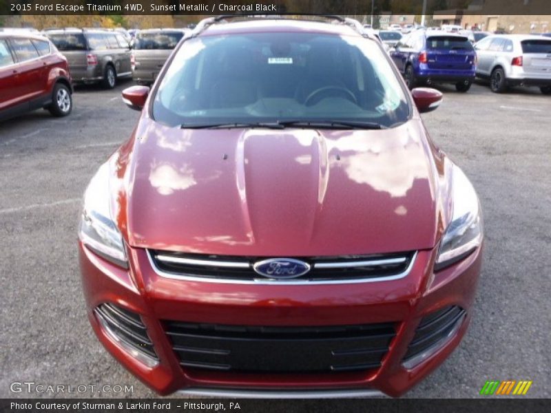 Sunset Metallic / Charcoal Black 2015 Ford Escape Titanium 4WD