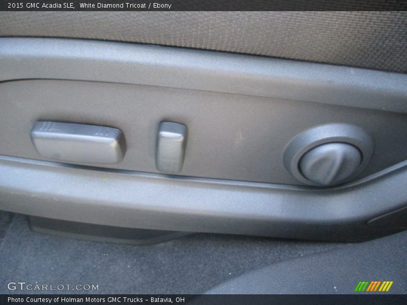 White Diamond Tricoat / Ebony 2015 GMC Acadia SLE