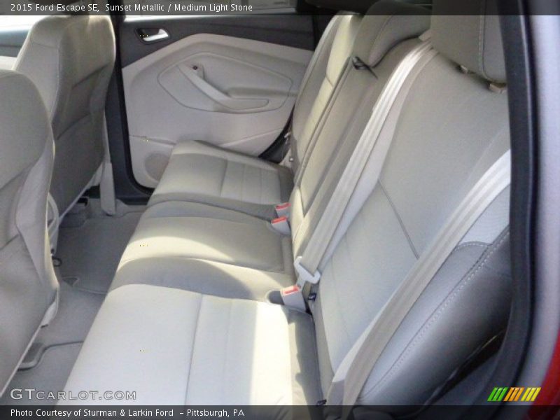 Sunset Metallic / Medium Light Stone 2015 Ford Escape SE