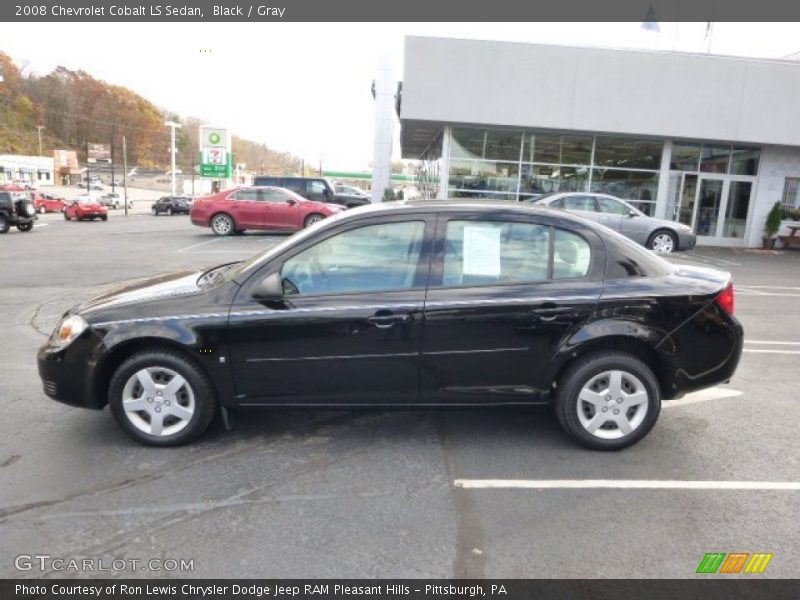 Black / Gray 2008 Chevrolet Cobalt LS Sedan