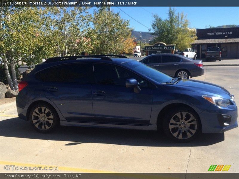 Marine Blue Pearl / Black 2013 Subaru Impreza 2.0i Sport Premium 5 Door
