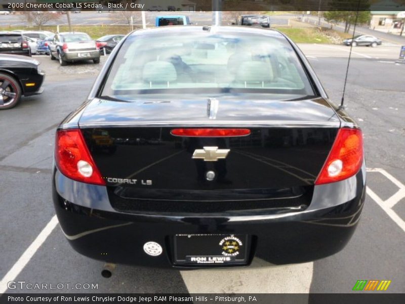 Black / Gray 2008 Chevrolet Cobalt LS Sedan