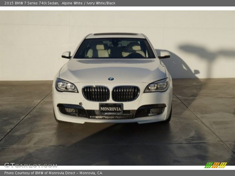 Alpine White / Ivory White/Black 2015 BMW 7 Series 740i Sedan