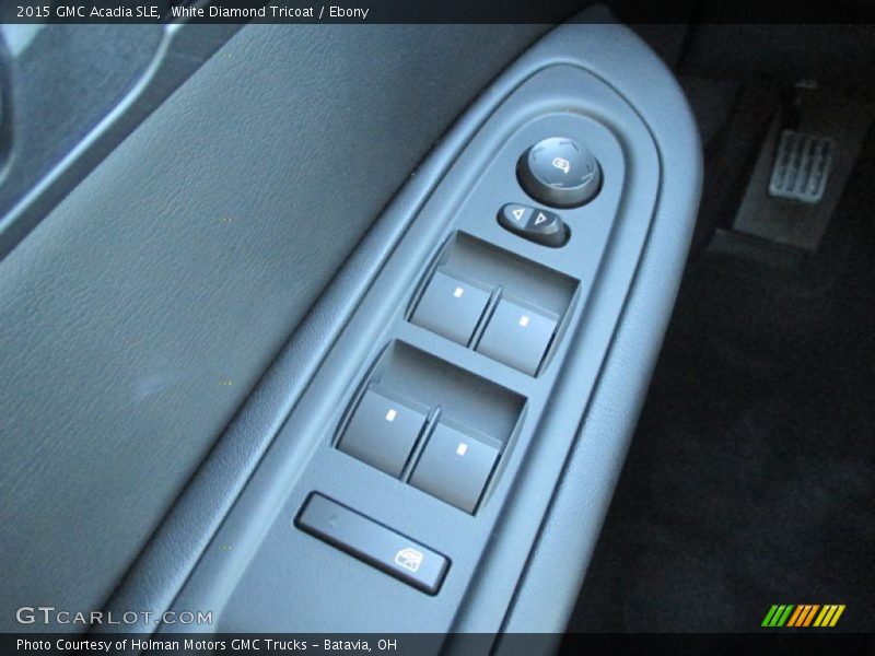 White Diamond Tricoat / Ebony 2015 GMC Acadia SLE