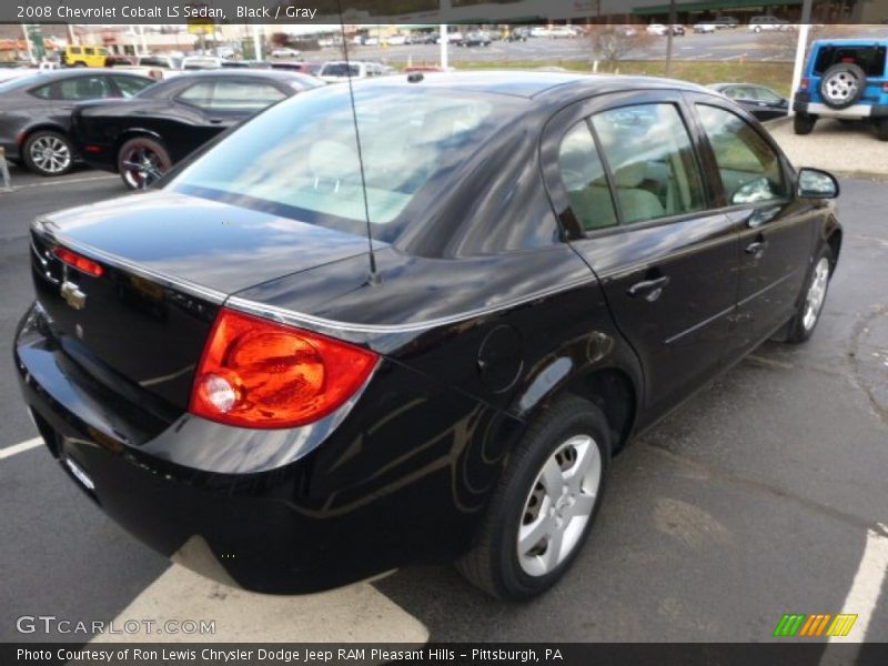 Black / Gray 2008 Chevrolet Cobalt LS Sedan