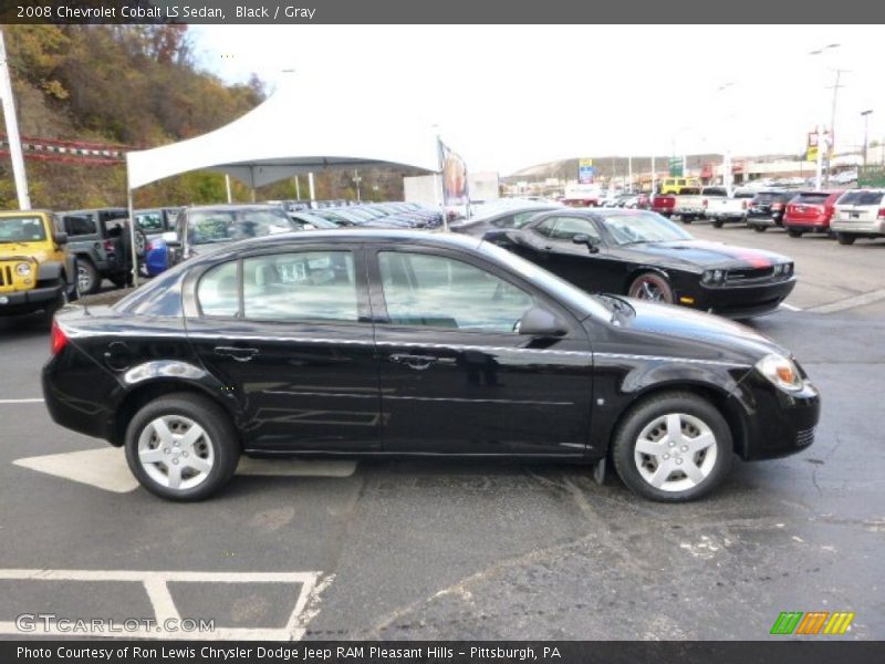 Black / Gray 2008 Chevrolet Cobalt LS Sedan