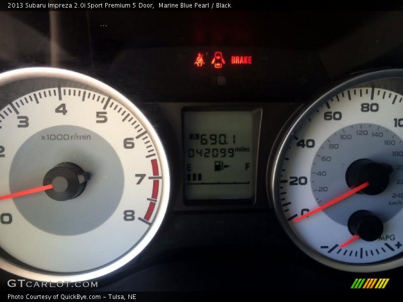 Marine Blue Pearl / Black 2013 Subaru Impreza 2.0i Sport Premium 5 Door
