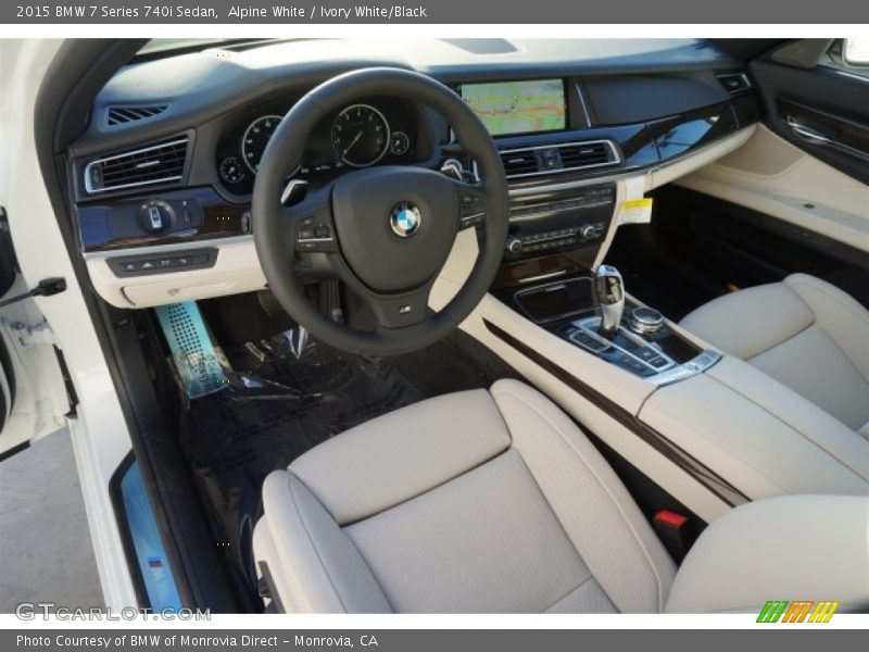 Alpine White / Ivory White/Black 2015 BMW 7 Series 740i Sedan