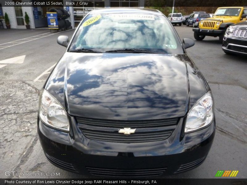Black / Gray 2008 Chevrolet Cobalt LS Sedan