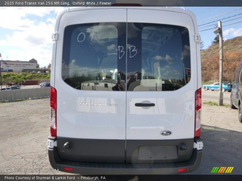 Oxford White / Pewter 2015 Ford Transit Van 250 MR Long