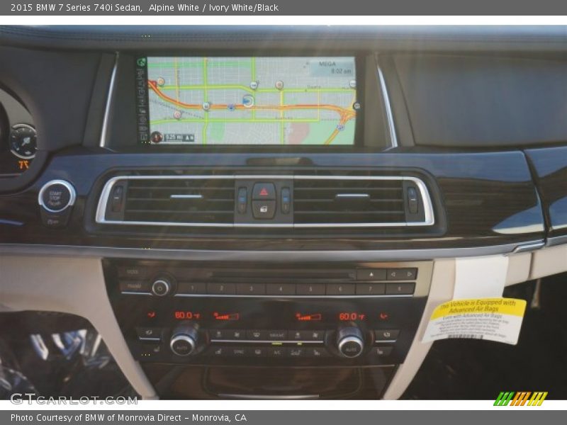 Alpine White / Ivory White/Black 2015 BMW 7 Series 740i Sedan