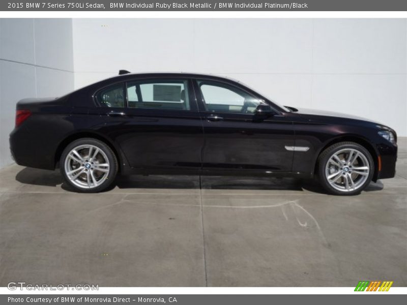  2015 7 Series 750Li Sedan BMW Individual Ruby Black Metallic