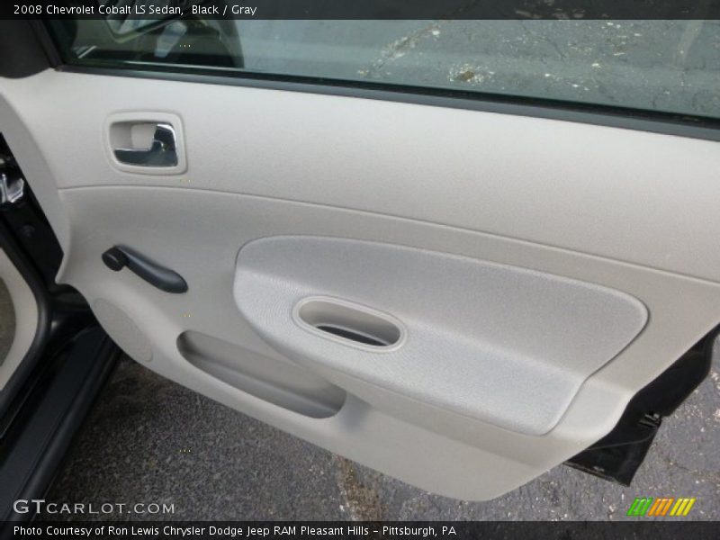 Black / Gray 2008 Chevrolet Cobalt LS Sedan