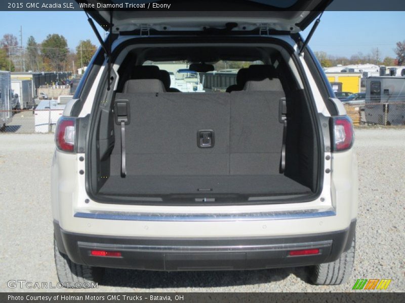 White Diamond Tricoat / Ebony 2015 GMC Acadia SLE