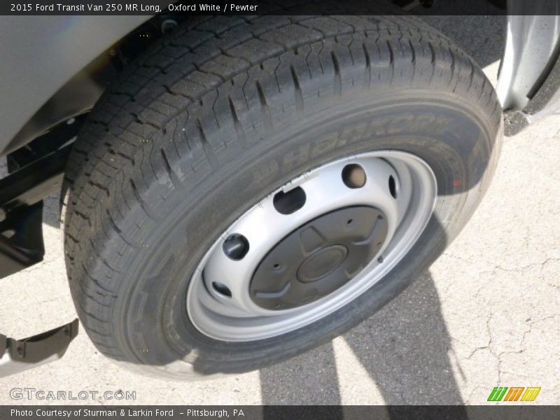 Oxford White / Pewter 2015 Ford Transit Van 250 MR Long