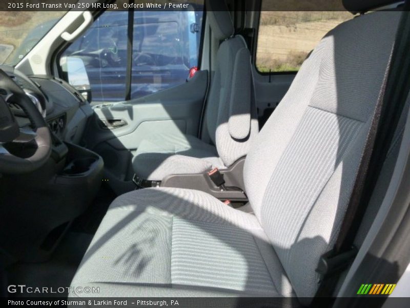 Oxford White / Pewter 2015 Ford Transit Van 250 MR Long