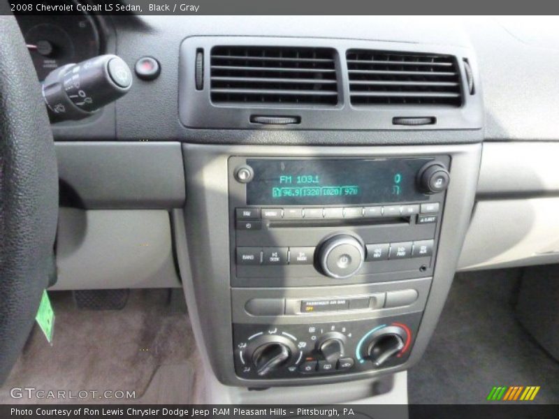 Black / Gray 2008 Chevrolet Cobalt LS Sedan