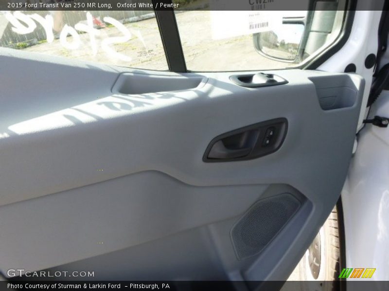 Oxford White / Pewter 2015 Ford Transit Van 250 MR Long