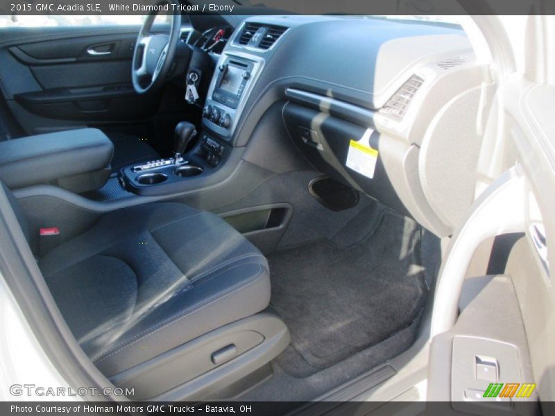 White Diamond Tricoat / Ebony 2015 GMC Acadia SLE