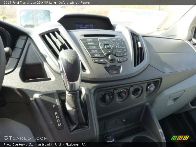 Oxford White / Pewter 2015 Ford Transit Van 250 MR Long