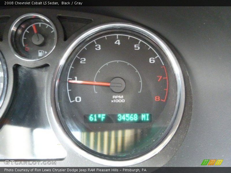 Black / Gray 2008 Chevrolet Cobalt LS Sedan