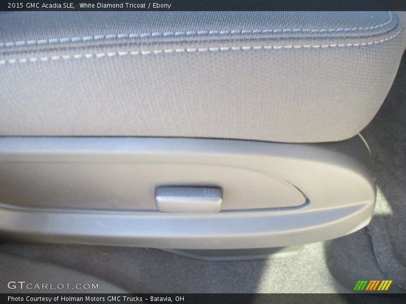 White Diamond Tricoat / Ebony 2015 GMC Acadia SLE