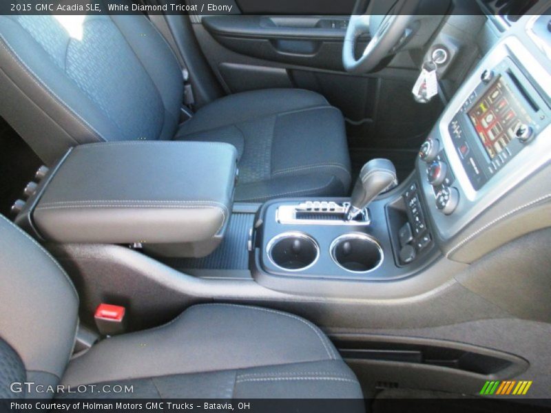 White Diamond Tricoat / Ebony 2015 GMC Acadia SLE