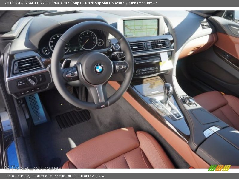 Cinnamon Brown Interior - 2015 6 Series 650i xDrive Gran Coupe 