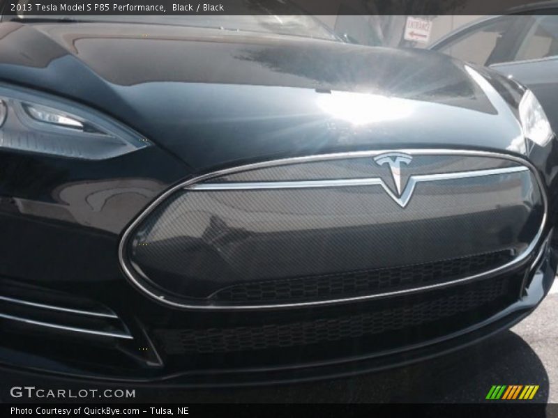 Black / Black 2013 Tesla Model S P85 Performance