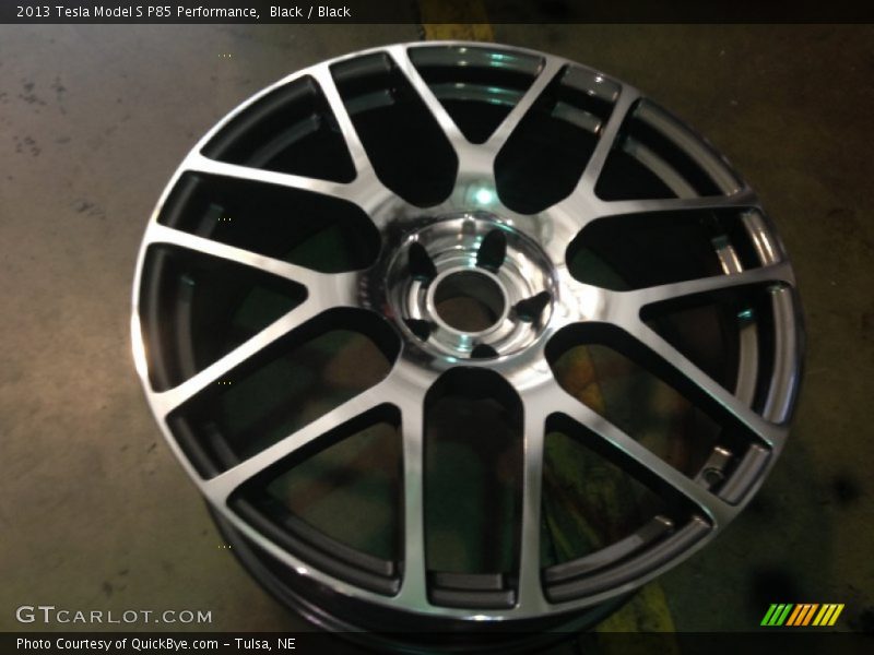 Black / Black 2013 Tesla Model S P85 Performance