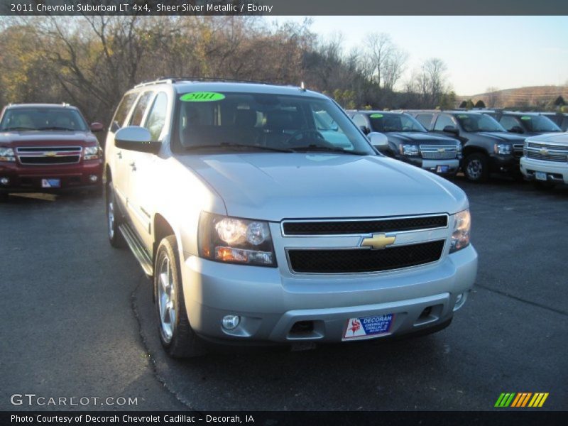 Sheer Silver Metallic / Ebony 2011 Chevrolet Suburban LT 4x4
