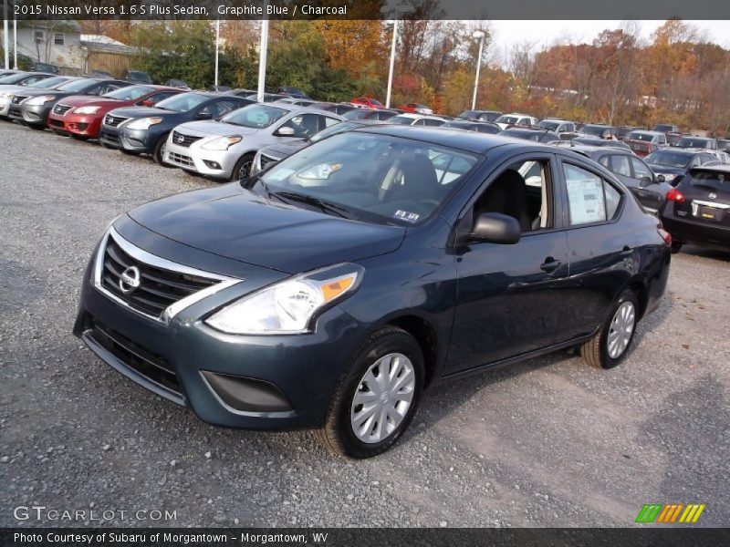 Graphite Blue / Charcoal 2015 Nissan Versa 1.6 S Plus Sedan